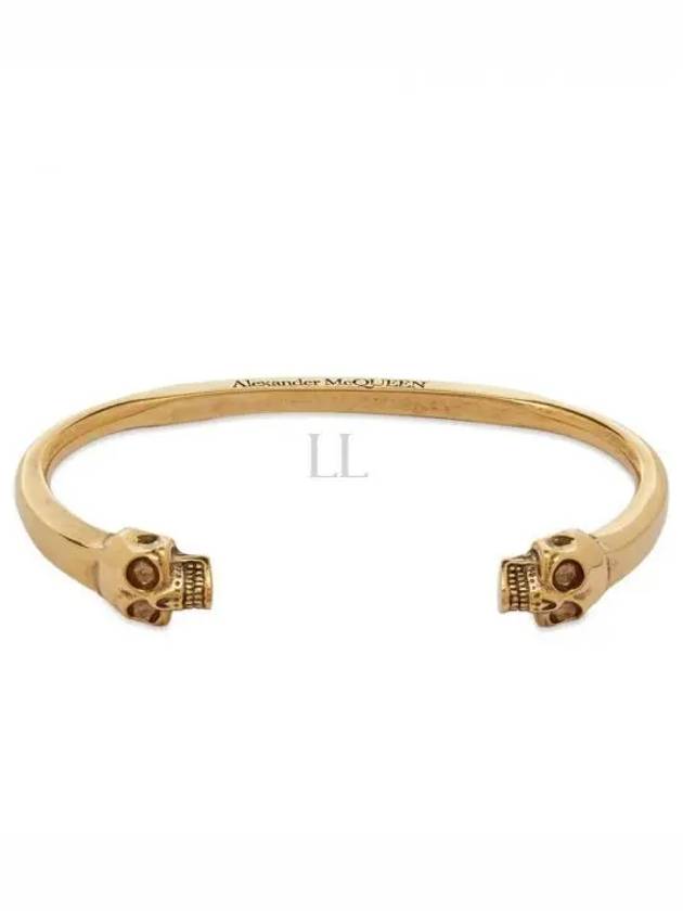 Twin Skull Bracelet Gold - ALEXANDER MCQUEEN - BALAAN 2