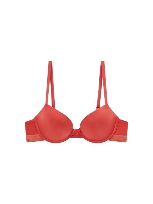 UNDERWEAR Women's Thin Logo Banding Pushup Bra Red 271889 - EMPORIO ARMANI - BALAAN 1