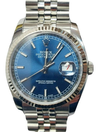 116234 Datejust 36 Blue Roulette Date Jubilee Hidden Men s Watch - ROLEX - BALAAN 1