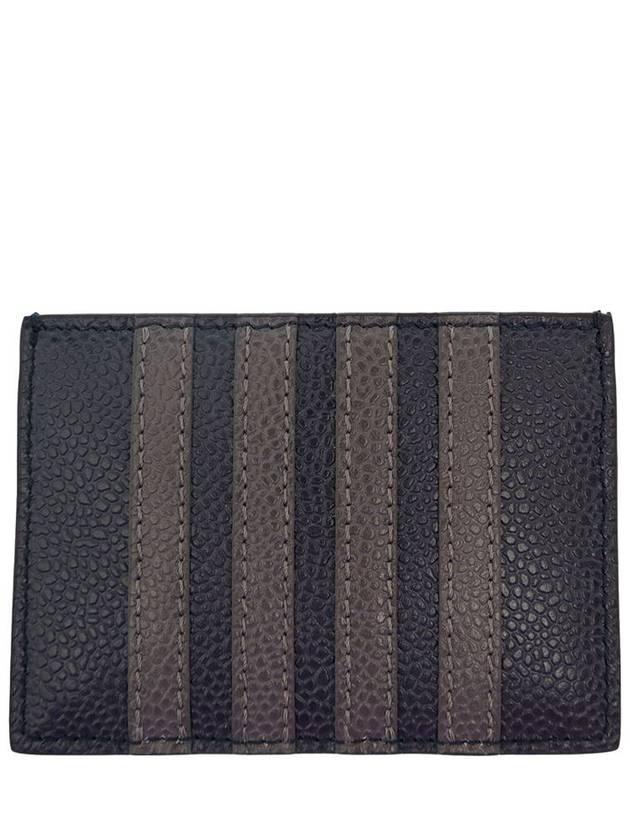 Men's Pebble Diagonal Stripe Card Wallet Navy - THOM BROWNE - BALAAN 3