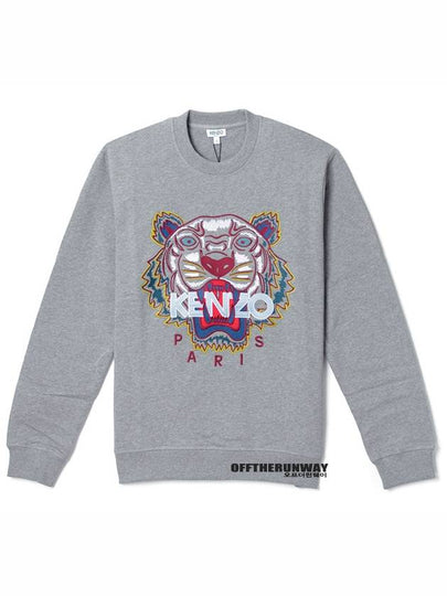 Tiger Cotton Sweatshirt Grey - KENZO - BALAAN 2