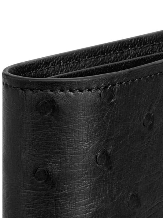 men's wallet ostrich leather black - LOUIS VUITTON - BALAAN 2