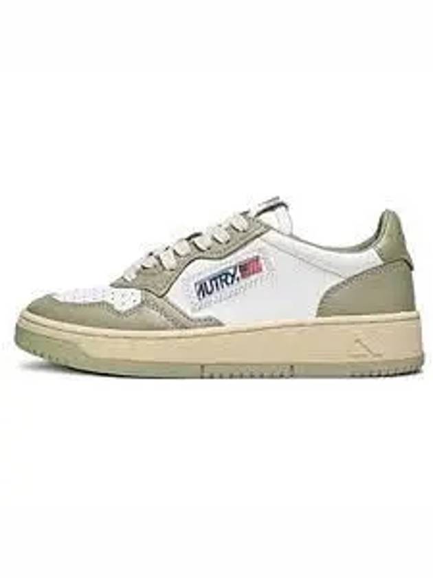 Women's Medalist Bi-Color Low-Top Sneakers Green - AUTRY - BALAAN 2