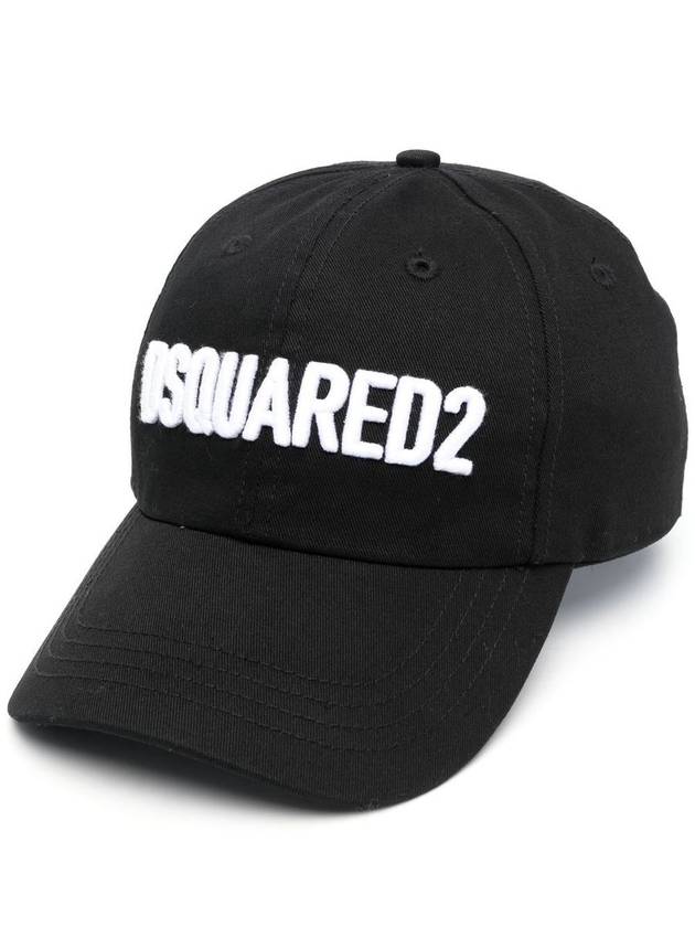 Logo Base Ball Cap Black - DSQUARED2 - BALAAN 4