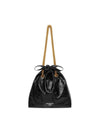 Crush Small Leather Shoulder Bag Black - BALENCIAGA - BALAAN 4