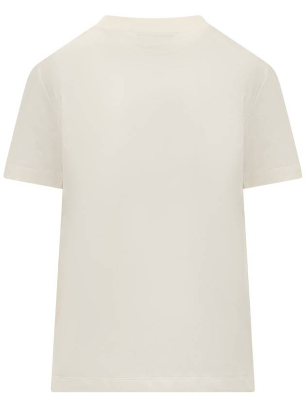 Micro Logo Short Sleeve T-Shirt Ivory - MSGM - BALAAN 3