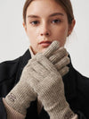 KNIT LOGO GLOVE BLACK - RECLOW - BALAAN 4