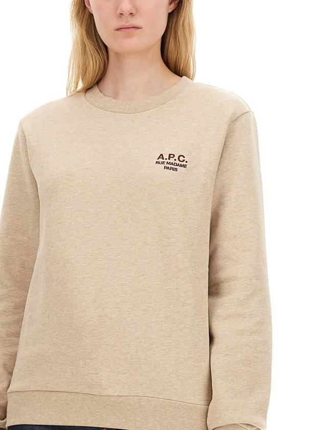 Standard Rue Madame Sweatshirt Beige - A.P.C. - BALAAN 5