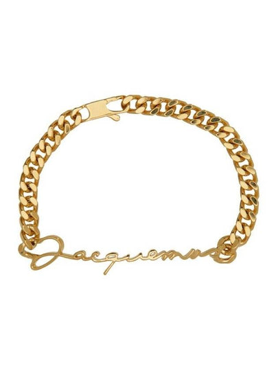 Logo Chain Link Bracelet Gold - JACQUEMUS - BALAAN 2