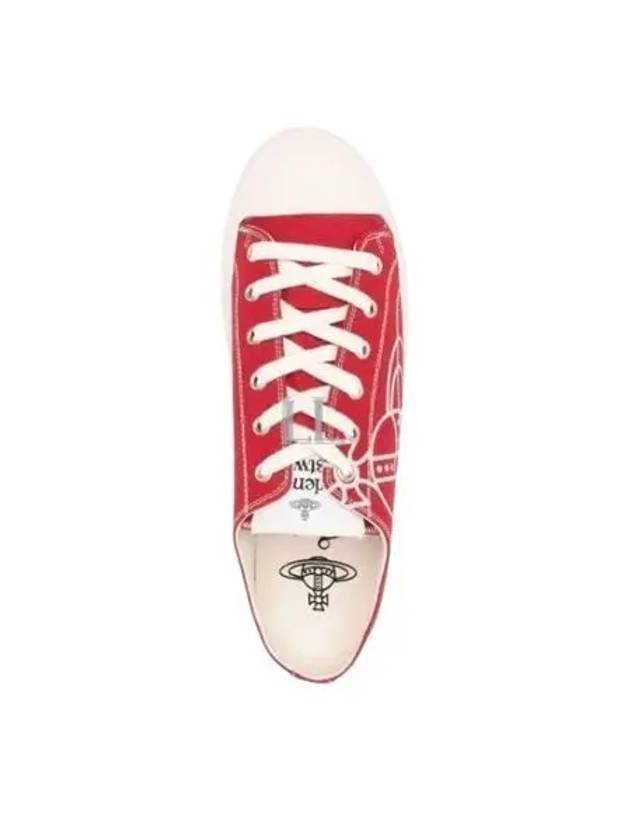 ORB Logo Low Top Sneakers Red - VIVIENNE WESTWOOD - BALAAN 2