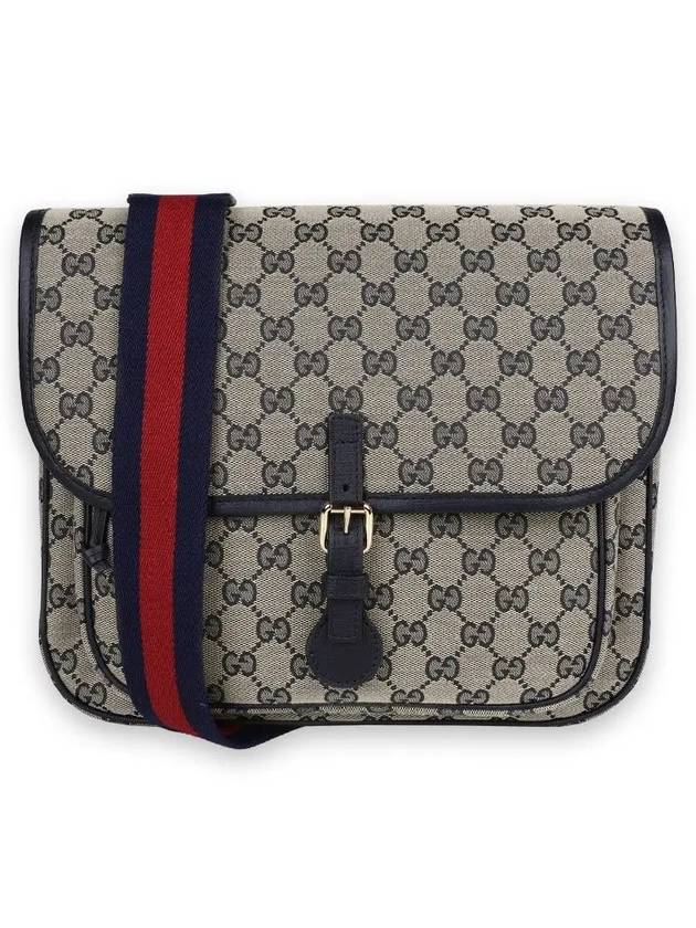 Kids GG Canvas Messenger Bag Beige Blue - GUCCI - BALAAN 2