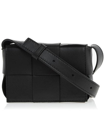 Intrecciato Cassette Small Cross Bag Black - BOTTEGA VENETA - BALAAN 2