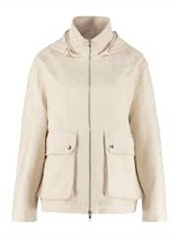 Jumbo GG Canvas Puffer Hooded Jacket White - GUCCI - BALAAN 10