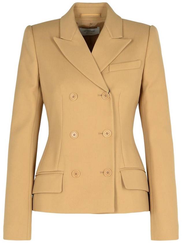 Sportmax 'Cablo' Beige Cotton Blend Blazer - MAX MARA SPORTMAX - BALAAN 1