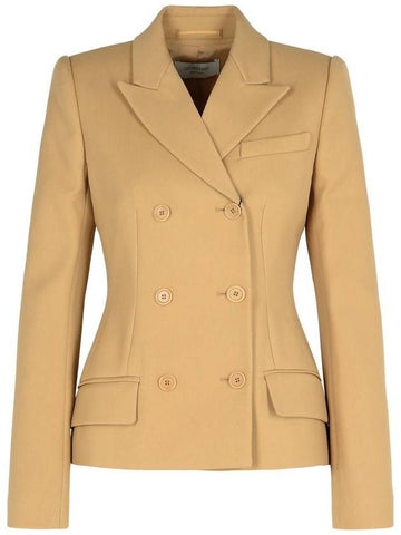 Sportmax 'Cablo' Beige Cotton Blend Blazer - MAX MARA SPORTMAX - BALAAN 1