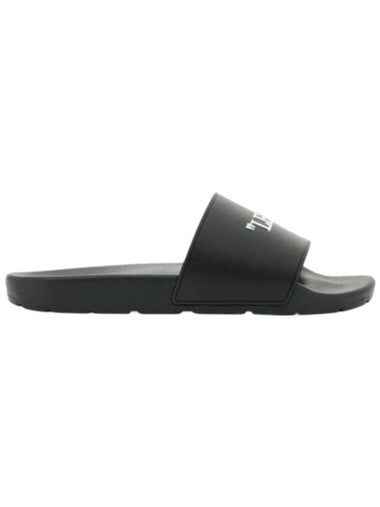 Logo embossed slippers black - OFF WHITE - BALAAN 1