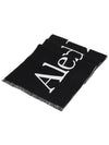 Men's Classic Logo Scarf Black - ALEXANDER MCQUEEN - BALAAN 4