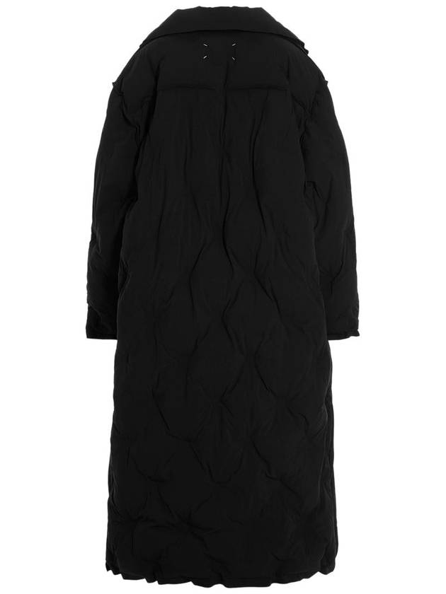 Recycled Nylon Padded Coat Black - MAISON MARGIELA - BALAAN 3