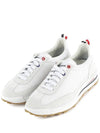 Fine Kid Suede Tech Runner White - THOM BROWNE - BALAAN 2