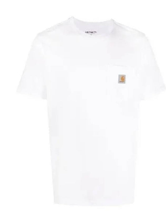 24FW I030434 Logo Patch Pocket Short Sleeve T-Shirt 1008578 - CARHARTT - BALAAN 1