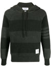 Striped cashmere hoodie MKA513AY2011 - THOM BROWNE - BALAAN 1