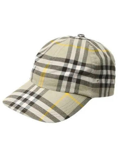 Checked cotton baseball cap - BURBERRY - BALAAN 1