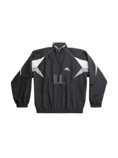 3B Sports Icon Medium Fit Track Jacket Black - BALENCIAGA - BALAAN 2