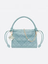 Lady Milly Cannage Lambskin Mini Tote Bag Blue - DIOR - BALAAN 2