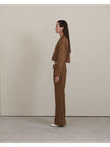 semi-wide wool pants camel - UNMUTE - BALAAN 8