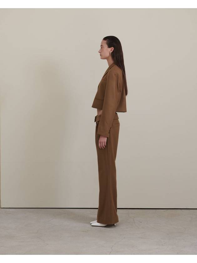 Semi Wool Wide Pants Camel - UNMUTE - BALAAN 8