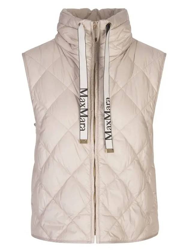 Tregic Water Repellant Canvas Padded Vest Beige - S MAX MARA - BALAAN 2