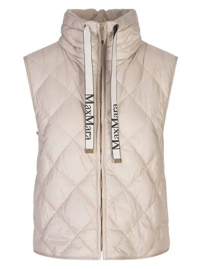 Tregic Water Repellant Canvas Padded Vest Beige - S MAX MARA - BALAAN 2