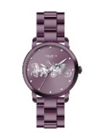 Coach Grand Quartz Crystal Purple Dial Ladies Watch 14502923 - COACH - BALAAN 1