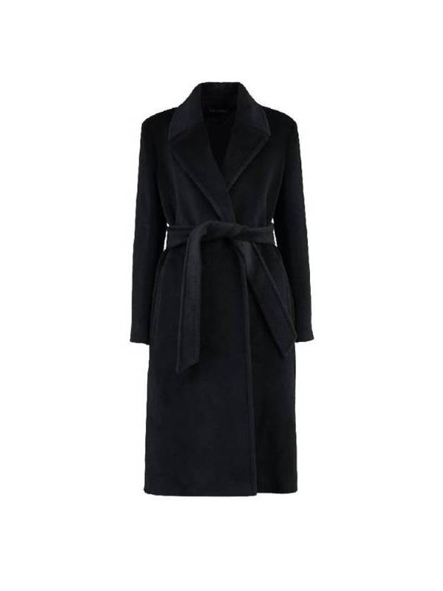 Asti Wool Single Coat Black - MAX MARA - BALAAN 1