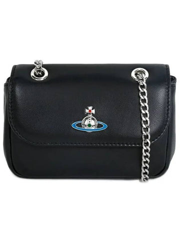 Nappa Chain Cross Bag Black - VIVIENNE WESTWOOD - BALAAN 1