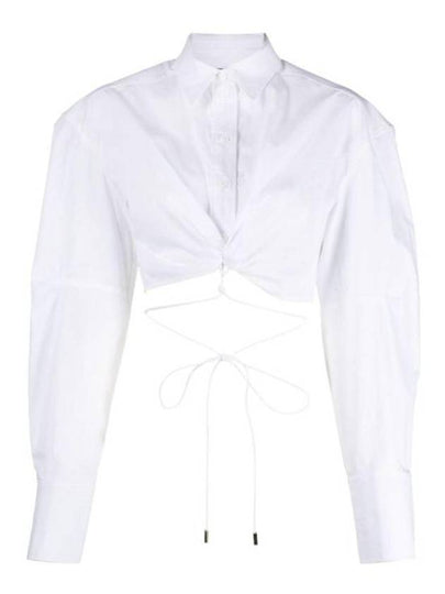 La Chemise Plidao Crop Shirt White - JACQUEMUS - BALAAN 2