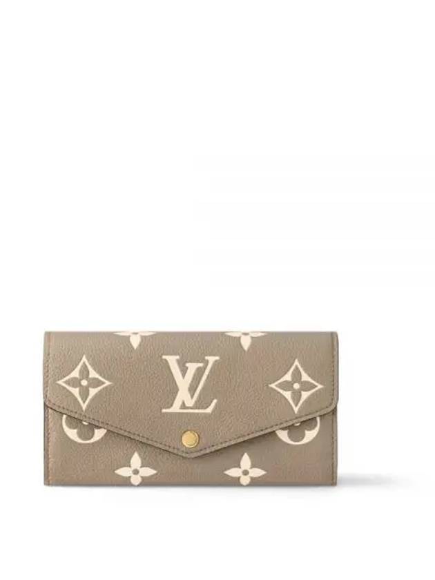 Sarah Monogram Empreinte Long Wallet Brown - LOUIS VUITTON - BALAAN 2