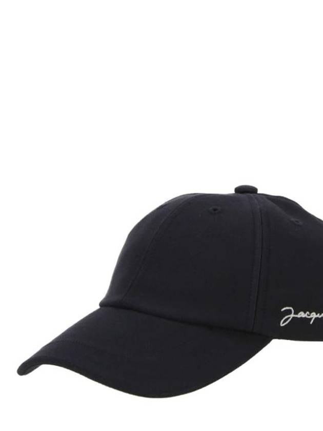 La Casquete Signature Ball Cap Dark Navy - JACQUEMUS - BALAAN 3