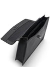 Dupont Dline turnstile gray black leather unisex briefcase - S.T. DUPONT - BALAAN 2