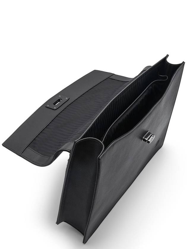 Dupont Dline turnstile gray black leather briefcase - S.T. DUPONT - BALAAN 2