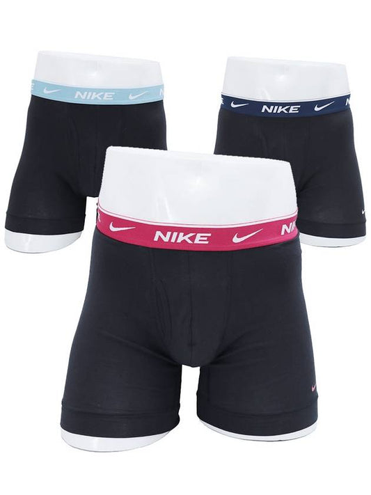 Dri-Fit Essential Cotton Stretch Briefs 3 Pack Black - NIKE - BALAAN 2