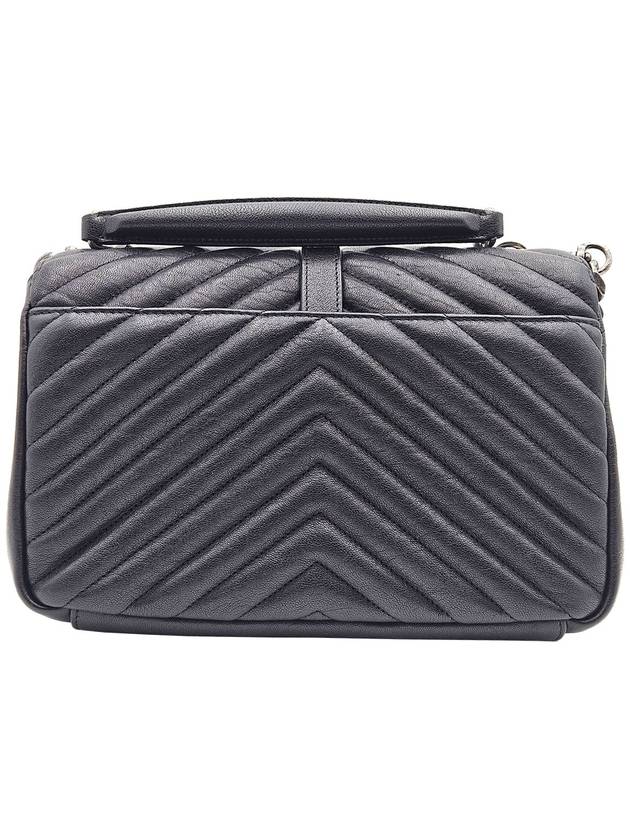 Saint Laurent 487213 Black Quilted Monogram Matelasse Silver Collage Medium 2WAY - SAINT LAURENT - BALAAN 3