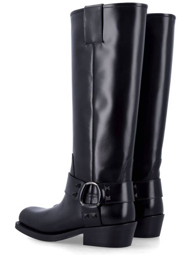 Valentino Garavani Rockstud Biker Boot - VALENTINO - BALAAN 4