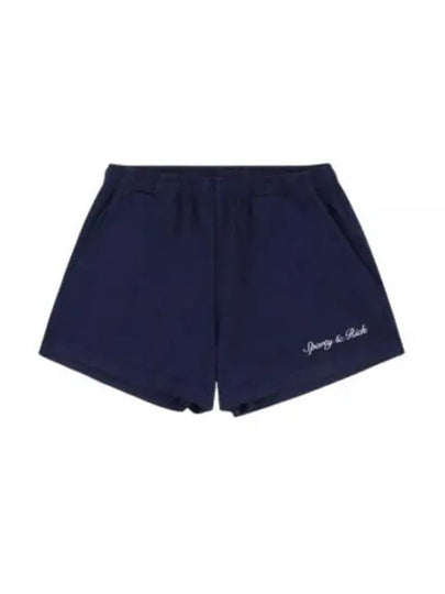 Syracuse Embroidered Disco Short NavyWhite SHAW2326NA 31 Shorts - SPORTY & RICH - BALAAN 1