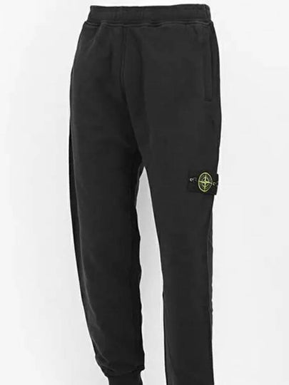 Signature Wappen Patch Cotton Baggy Pants Lead Grey - STONE ISLAND - BALAAN 2