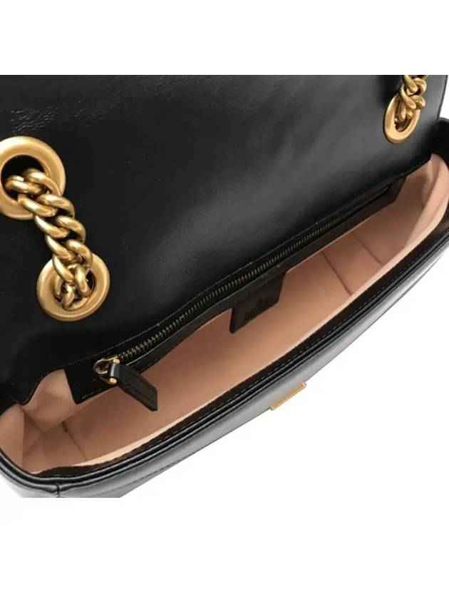 GG Marmont Matelasse Small Shoulder Bag Black - GUCCI - BALAAN 5