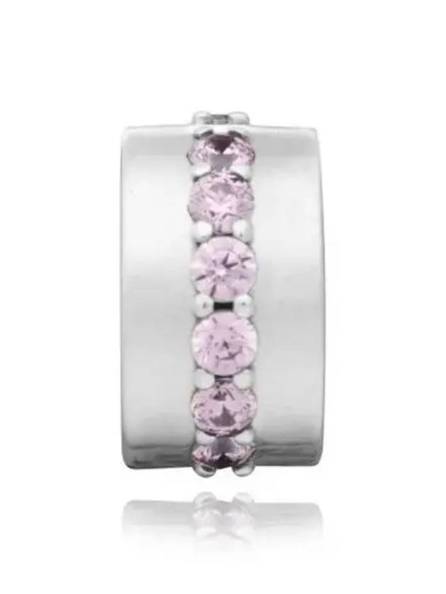 Sparkling Row Clip Charm Sterling Silver Pink - PANDORA - BALAAN 2