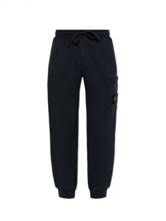 Compass Badge Capered Track Pants Navy - STONE ISLAND - BALAAN 2