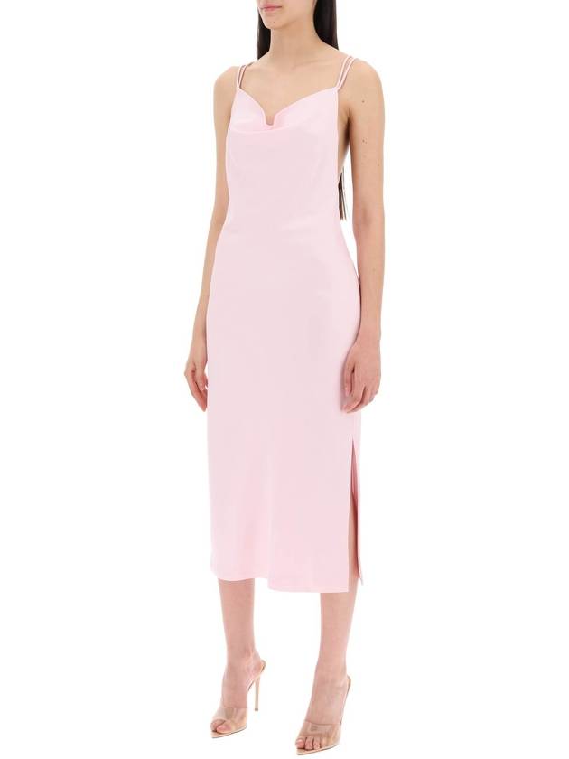 satin midi slip dress for a - ROTATE - BALAAN 4