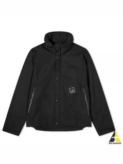 Metropolis Series HyST Stand Collar Zip Up Jacket Black - CP COMPANY - BALAAN 2